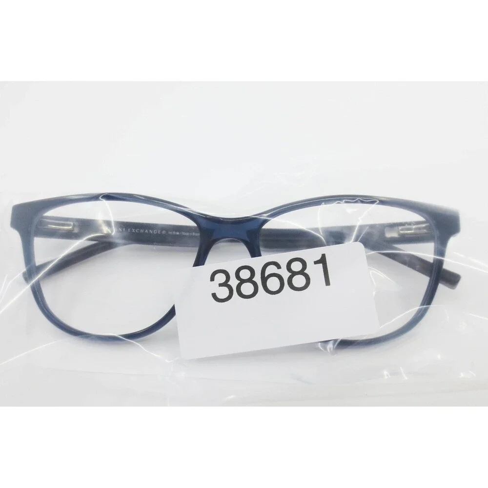 Armani Exchange AX3047 8237 Blue Grey Marbled Cat Eye Eyeglasses Frames